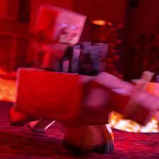 Piglin Riding Hoglin Blank Meme Template