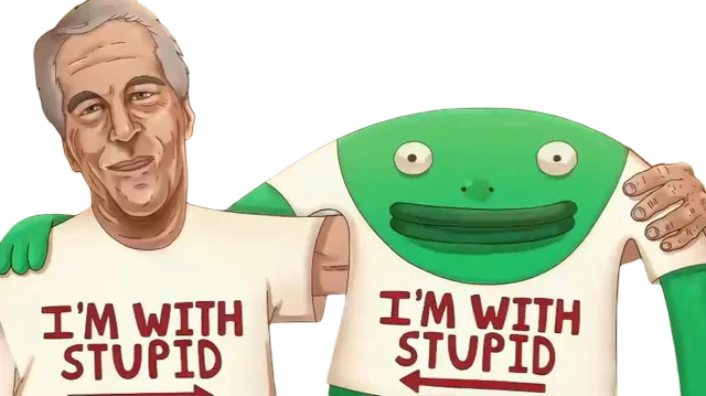 Jeffrey Epstein and Mr Frog Blank Meme Template