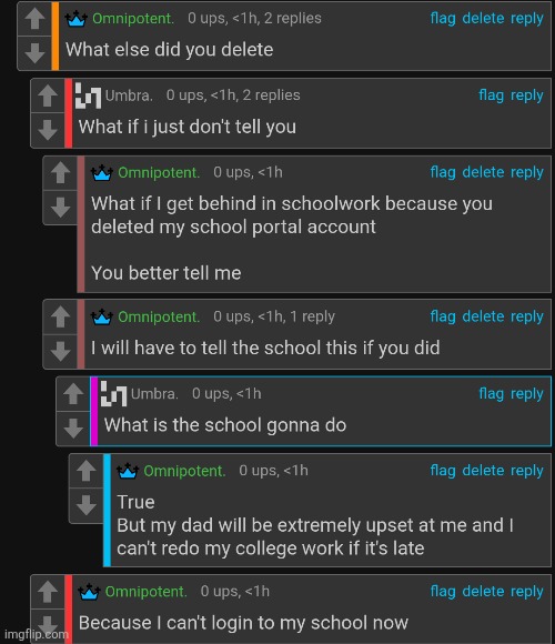 Did this fucker delete my school account too | made w/ Imgflip meme maker