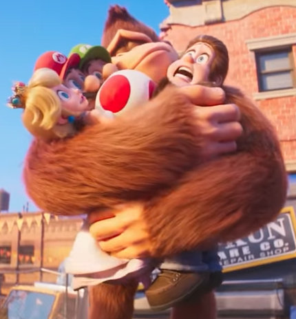 Donkey Kong hug Blank Meme Template