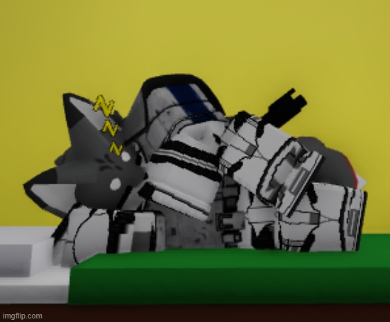 he be sleepin :3 | image tagged in roblox,furry,cute,sleep | made w/ Imgflip meme maker