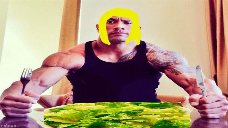 Dwayne the rock eating | image tagged in dwayne the rock eating | made w/ Imgflip meme maker