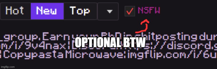 my take on this whole thing | OPTIONAL BTW | made w/ Imgflip meme maker