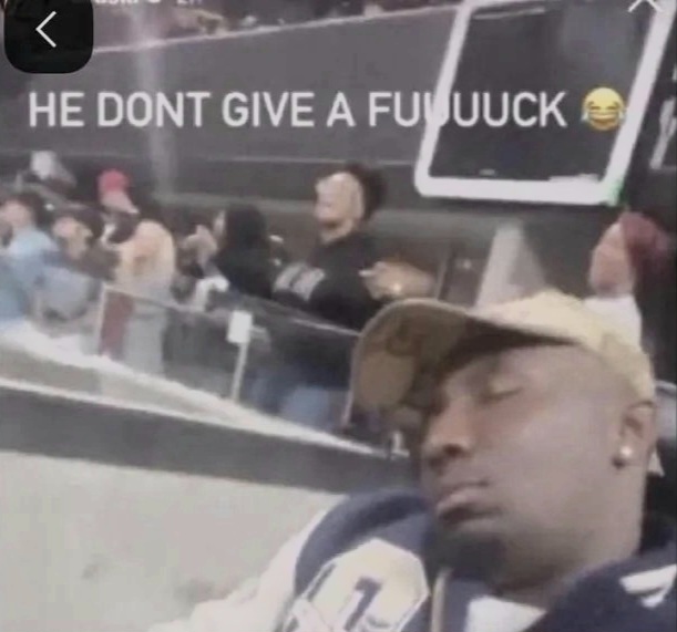 he don't give a f Blank Meme Template