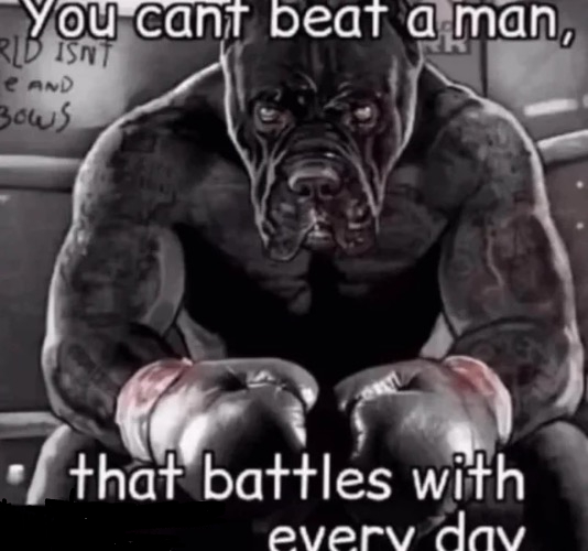 you cant beat a man that... Blank Meme Template
