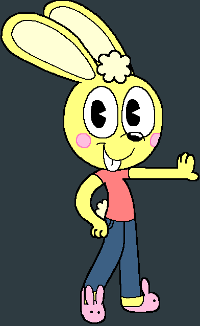 Cuddles the bunny rabbit by enophano (htf) Blank Meme Template