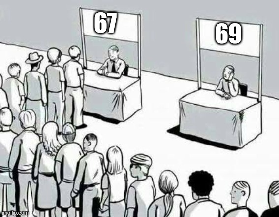 Two stands | 69; 67 | image tagged in two stands | made w/ Imgflip meme maker