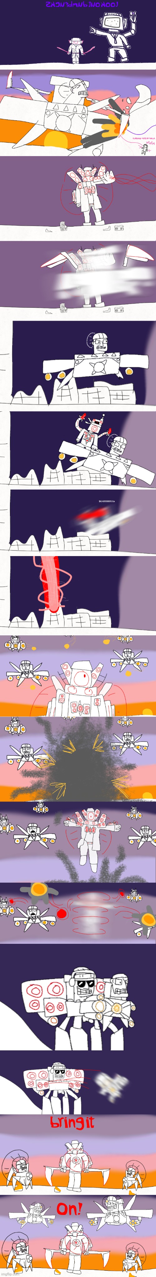 Astro wars episode 5 part 2 [sorry if it took longer to make i was sick] | image tagged in astro wars | made w/ Imgflip meme maker