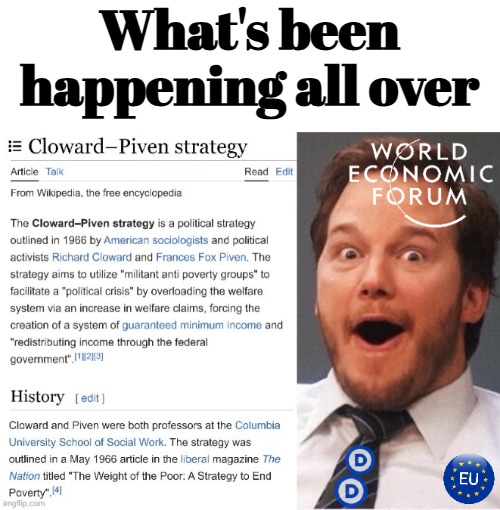 What's been happening all over | image tagged in politics,globalism,excited | made w/ Imgflip meme maker