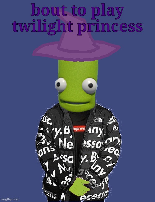 on my red wii | bout to play twilight princess | image tagged in spooky epilektoi drip | made w/ Imgflip meme maker