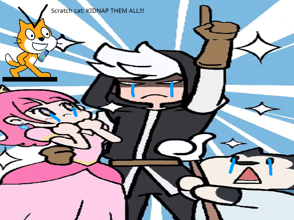 Scratch cat's revenge Blank Meme Template