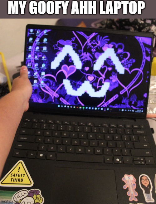 so silly :3 | MY GOOFY AHH LAPTOP | made w/ Imgflip meme maker