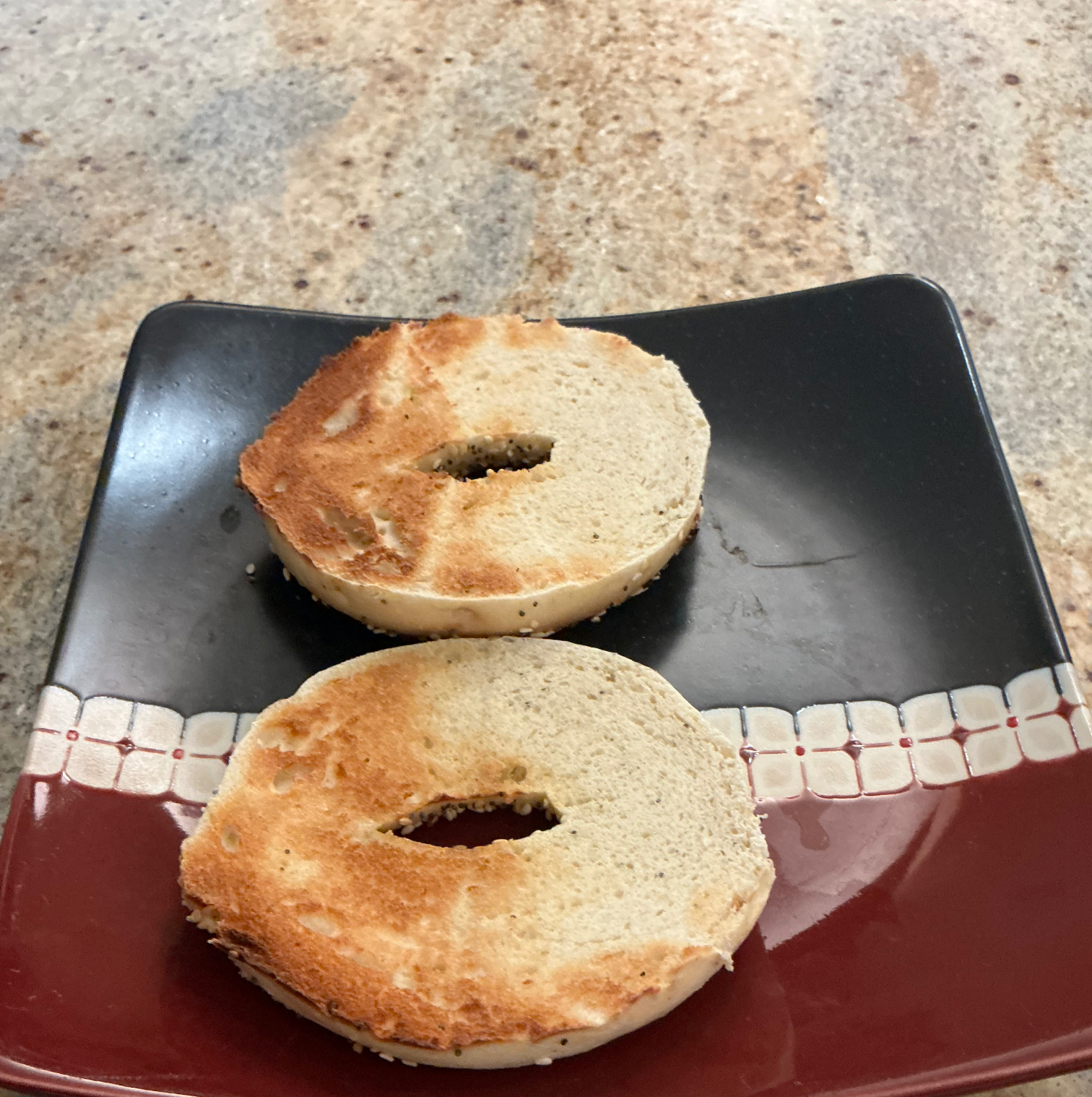 Bagel half toasted Blank Meme Template