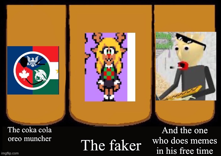 V2 boys (for building the scary) | image tagged in the three heros | made w/ Imgflip meme maker