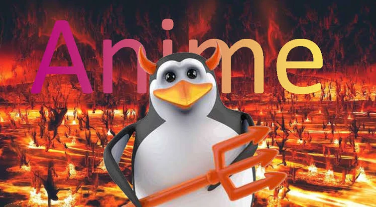 penguin anime devil Blank Meme Template