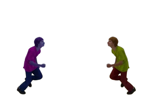 Dark Shaggy Running Vs Shaggy Running Blank Meme Template
