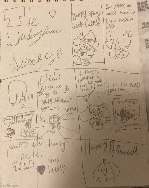 First edition of the T.U.D understream news weekly enjoy | image tagged in undertale,news | made w/ Imgflip meme maker