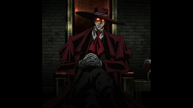 Alucard Seated Blank Meme Template