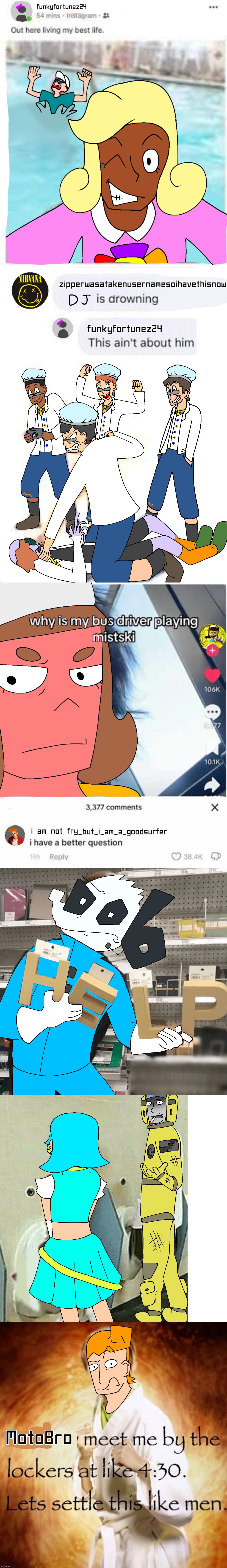 I love drawing NPCs from the planet dob PS1 game over random images | made w/ Imgflip meme maker