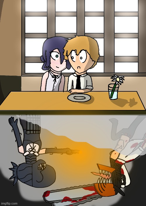 "Every woman I meet tries to murder me!! Everybody's after my Chainsaw heart! What about my heart?! Denji's!?" | made w/ Imgflip meme maker