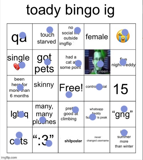 toady bingo | image tagged in toady bingo | made w/ Imgflip meme maker