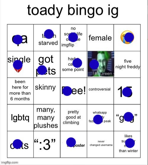 yo we twins lmao | image tagged in toady bingo | made w/ Imgflip meme maker