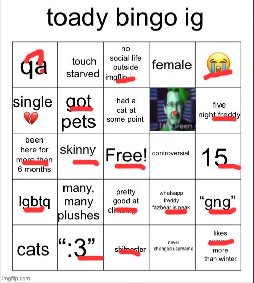 toady bingo | image tagged in toady bingo | made w/ Imgflip meme maker