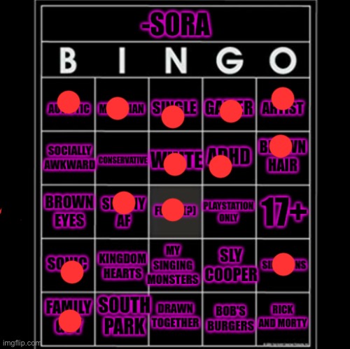we’re way more alike than i thought | image tagged in -sora- bingo | made w/ Imgflip meme maker