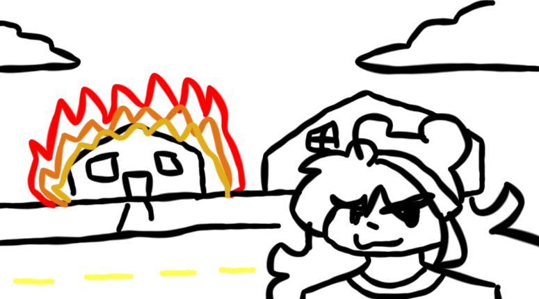 Disaster Allie (Arson) Blank Meme Template