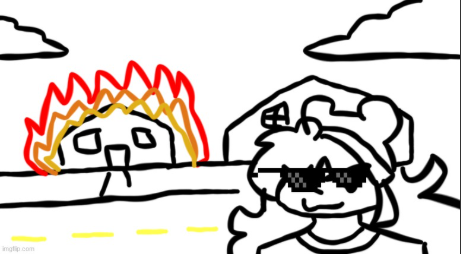 Disaster Allie (Arson) 2 Blank Meme Template