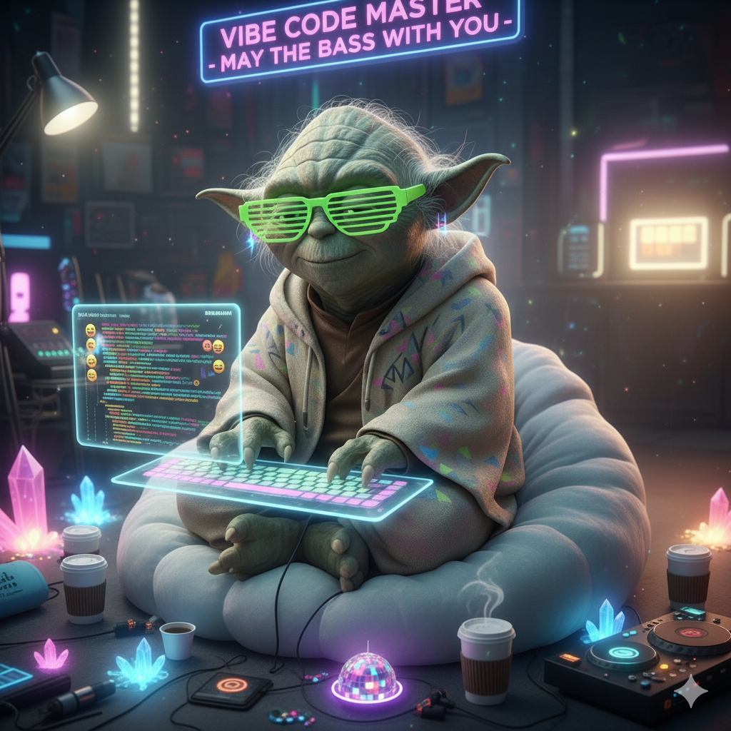 Yoda Vibe Blank Meme Template