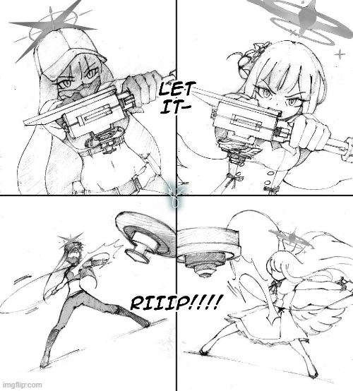 BEYBLADE X BLUE ARCHIVE?!?!?! ndscbuyfabcaegjndsvui siu- | made w/ Imgflip meme maker