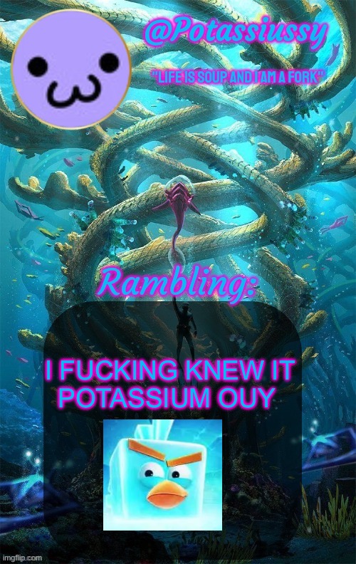 Another shitty announcement template | I FUCKING KNEW IT


POTASSIUM OUY | image tagged in another shitty announcement template | made w/ Imgflip meme maker