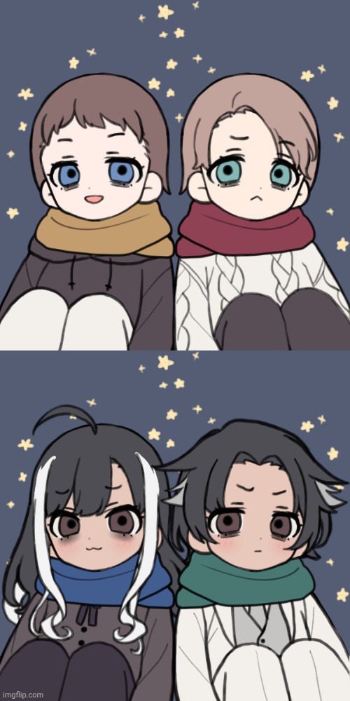 I Shall Hold Them In My Palm & Commit Genocide With Them | image tagged in my adorable little fucktards,picrew,supernatural,princes of hell,siblings lore,adorbs | made w/ Imgflip meme maker