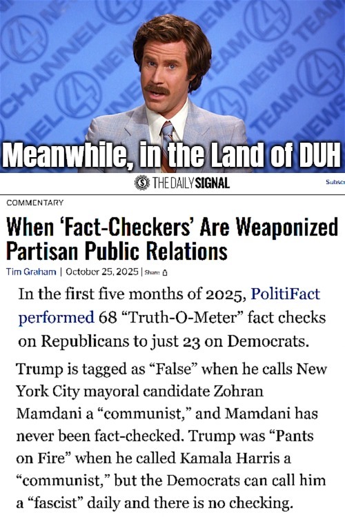 Uttered speculations that matter all come true anyway... | image tagged in anchorman news,fact check,biased media,american politics | made w/ Imgflip meme maker