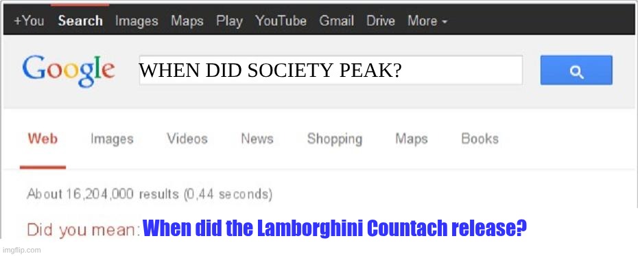 did you mean bunu mu demek istediniz | WHEN DID SOCIETY PEAK? When did the Lamborghini Countach release? | image tagged in lamborghini,am i the only one around here | made w/ Imgflip meme maker