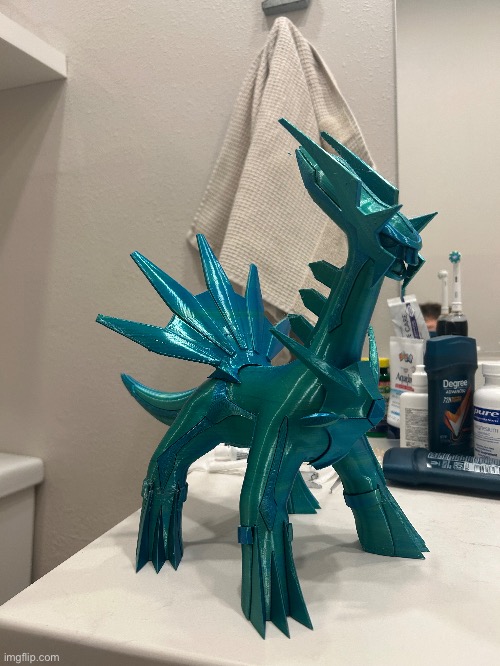 3D printed dialga (good morning) | made w/ Imgflip meme maker
