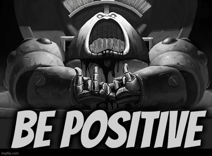 title | image tagged in be positive,rmk | made w/ Imgflip meme maker