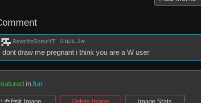 "don't draw me pregnant i think you are a W user" | image tagged in don't draw me pregnant i thin you are a w user | made w/ Imgflip meme maker