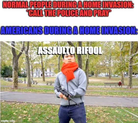 There will be more than just emotional damage tonight | image tagged in memes,funny,steven he,america,home invasion,guns | made w/ Imgflip meme maker