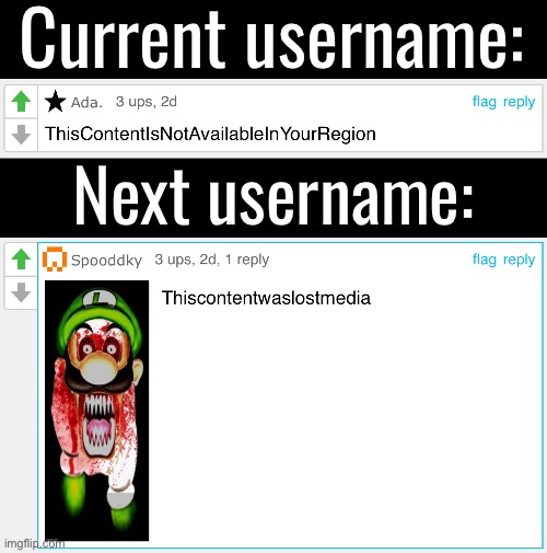 A special thank you to everyone who has given me new usernames in the past. It’s been fun, these will be some of the last few. | Current username:; Next username: | made w/ Imgflip meme maker
