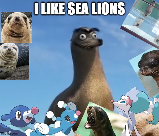 I like Sea Lions. | I LIKE SEA LIONS | image tagged in gerald the sea lion | made w/ Imgflip meme maker