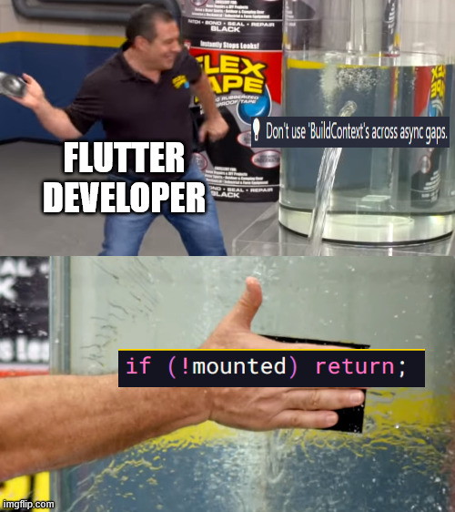 FLUTTER DEVELOPER | image tagged in memes,developer | made w/ Imgflip meme maker