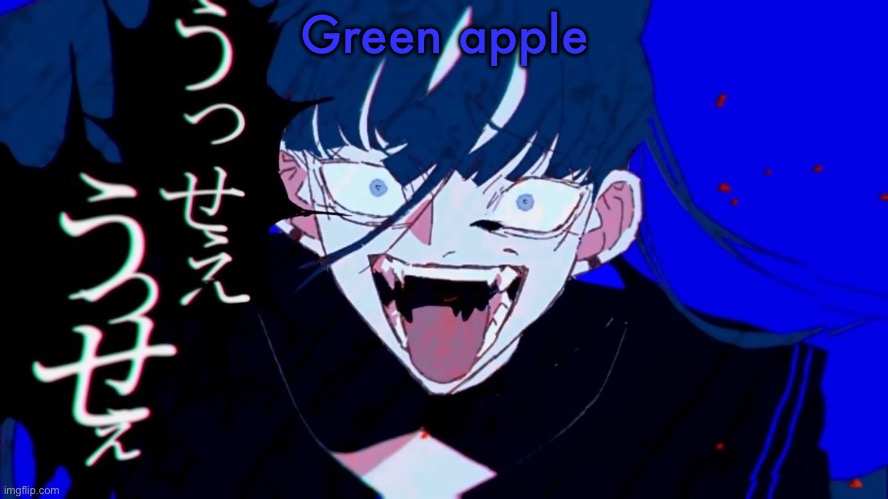 New template | Green apple | image tagged in im fixated on her | made w/ Imgflip meme maker