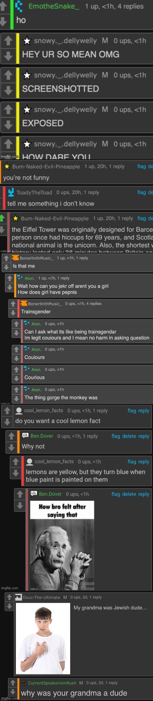 All the comment sections I submitted in the Caldruki Discord so far. Gimme a few more | made w/ Imgflip meme maker