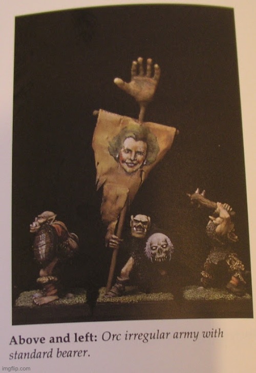 “Warhammer was never satire, it is an very serious setting!” | image tagged in at least it is now,memes,shitpost,mag uruk thraka | made w/ Imgflip meme maker