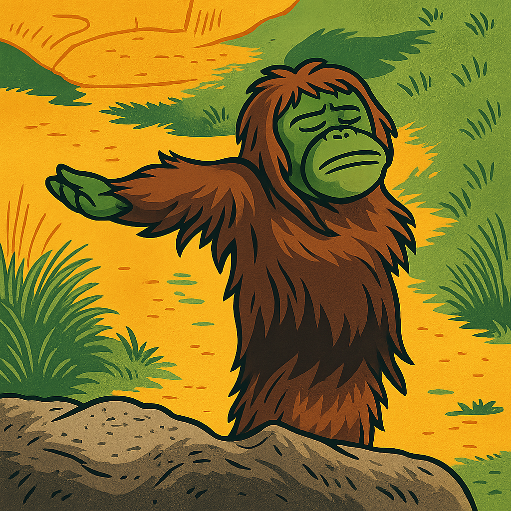 Suiperb Monkey holding hand out Blank Meme Template