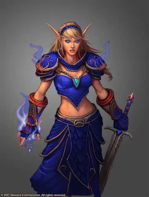 WoW High Elf Blank Meme Template