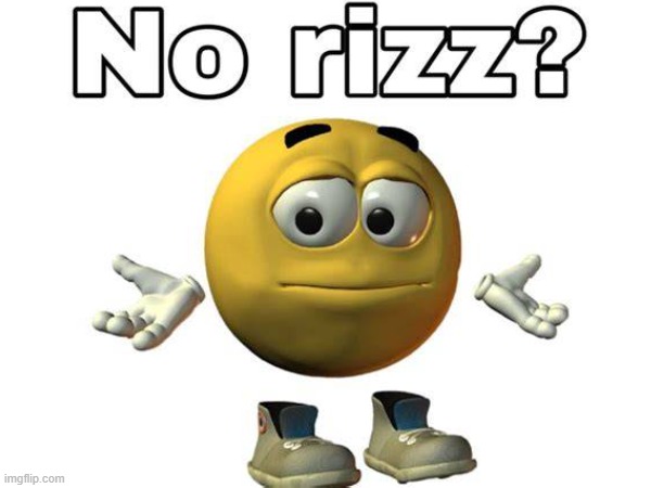 No rizz? | image tagged in rizz | made w/ Imgflip meme maker
