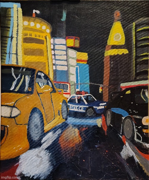 (W.I.P) Midnight Club Street Racing 25th Anniversary painting | image tagged in random,drawlings,midnight club | made w/ Imgflip meme maker